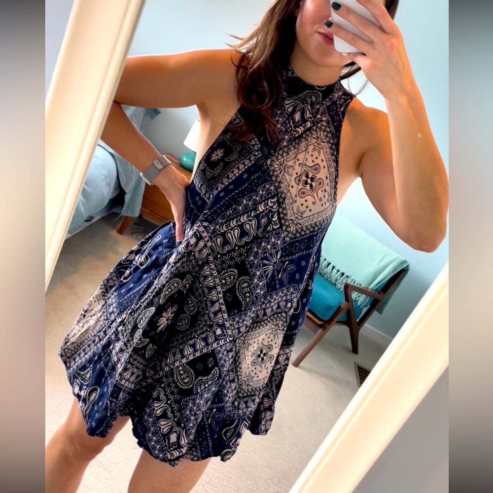 Free People mini bandana dress